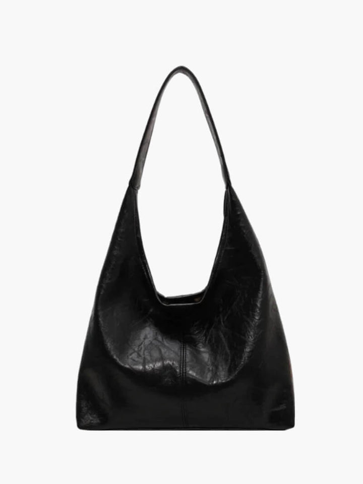 Delyth | Glazed Leather Shoulder Bag