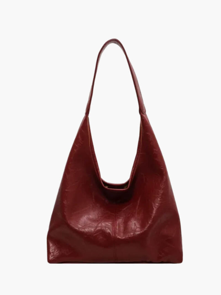 Delyth | Glazed Leather Shoulder Bag