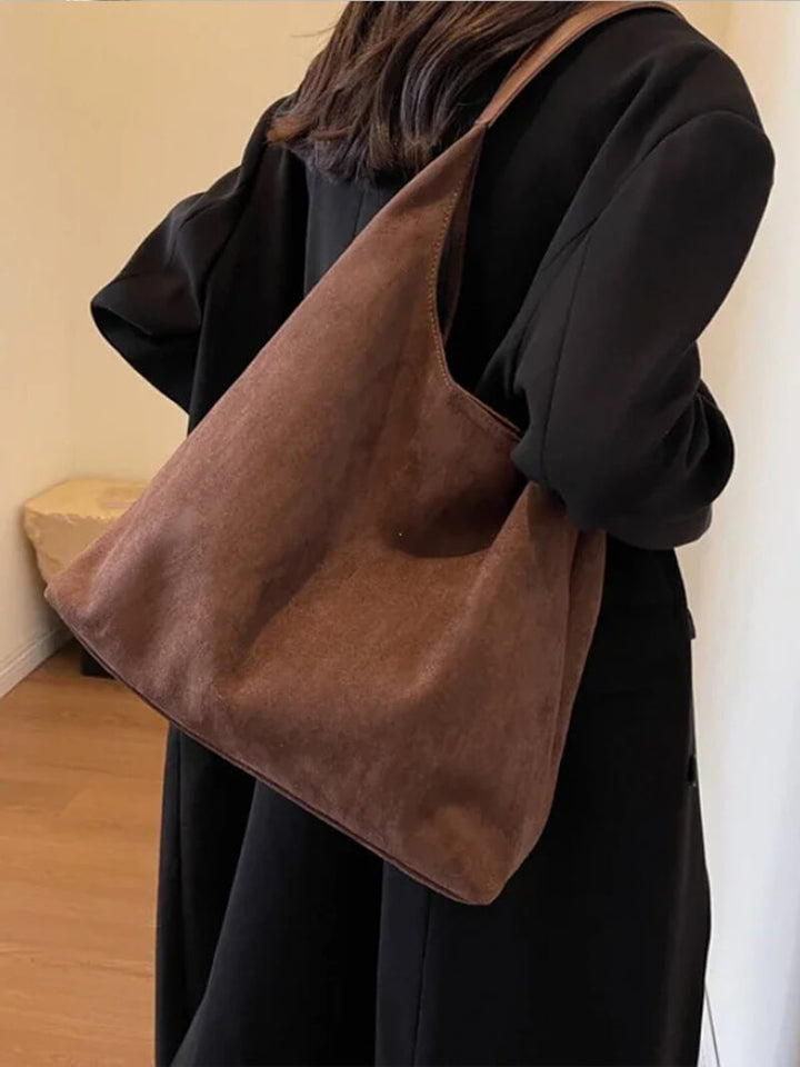 Cariad | Minimalist Suede Shoulder Bag