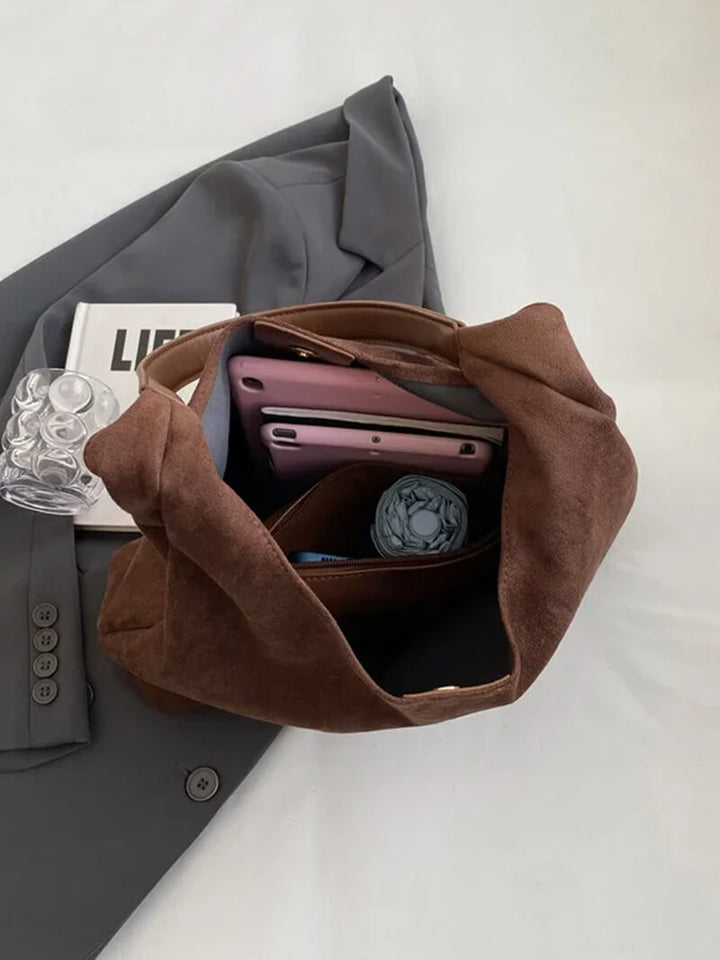 Cariad | Minimalist Suede Shoulder Bag