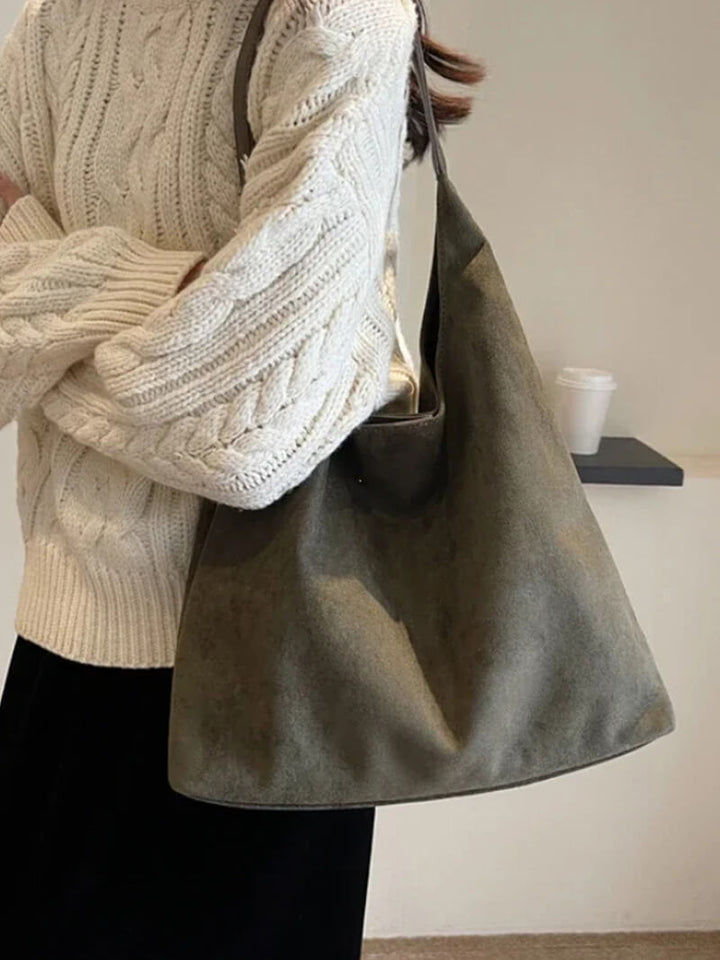 Cariad | Minimalist Suede Shoulder Bag