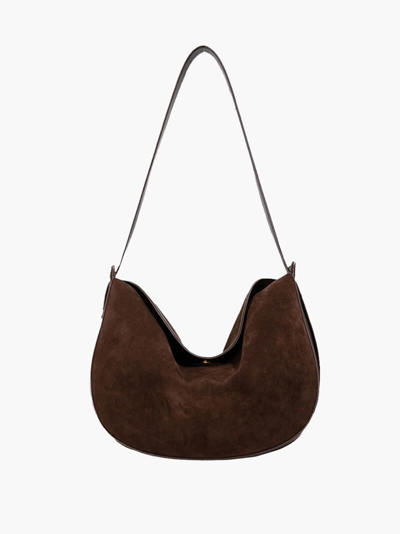Fflur | Faux Suede Hobo Bag