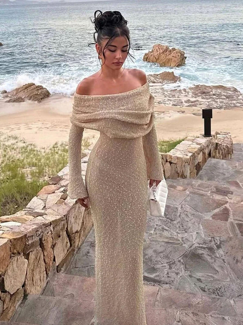 Marilla | Off-Shoulder Maxi Dress