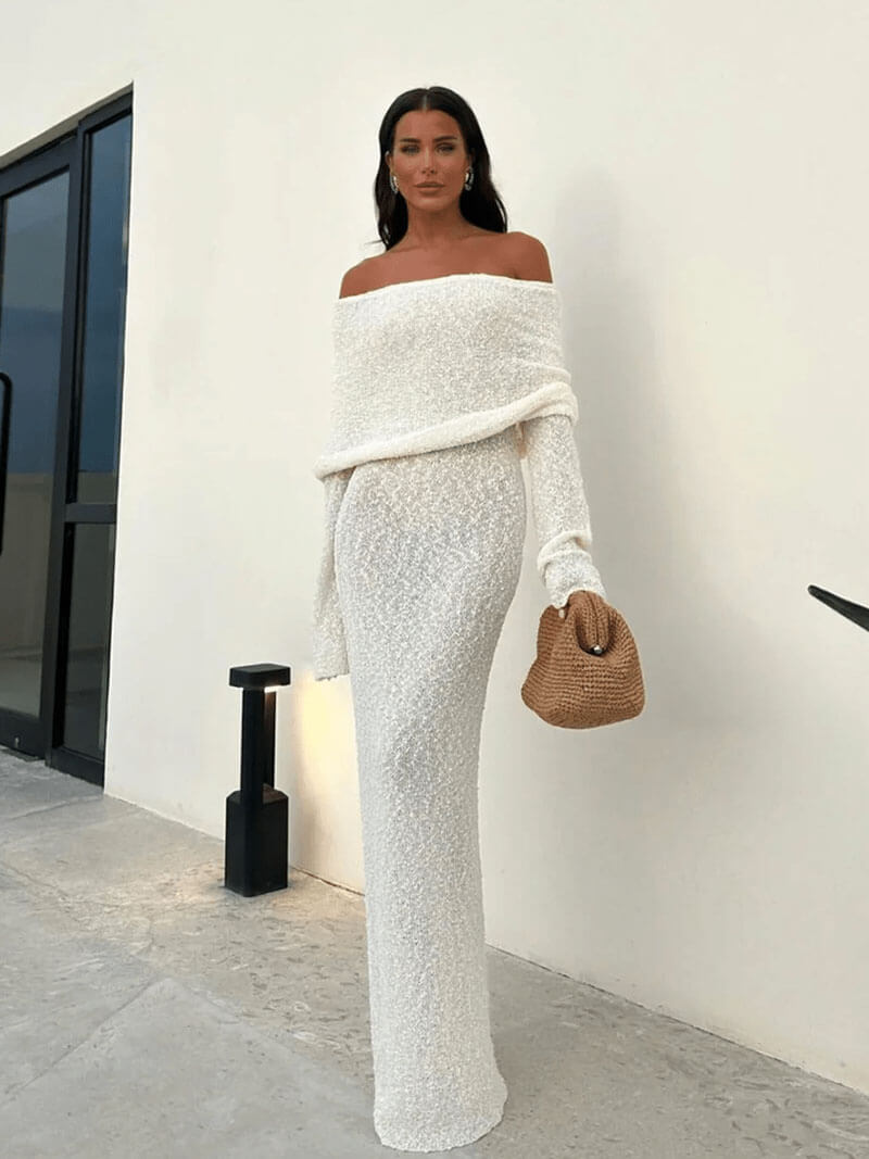 Marilla | Off-Shoulder Maxi Dress