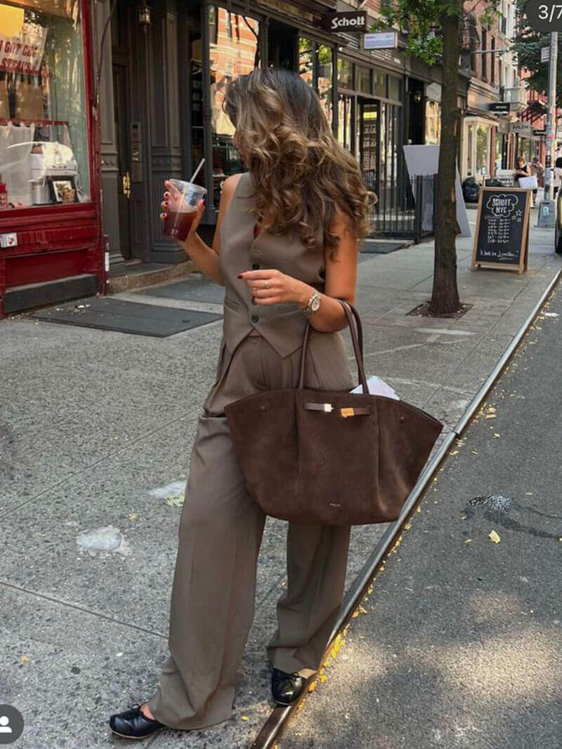 Theodosia | Suede Shoulder Bag