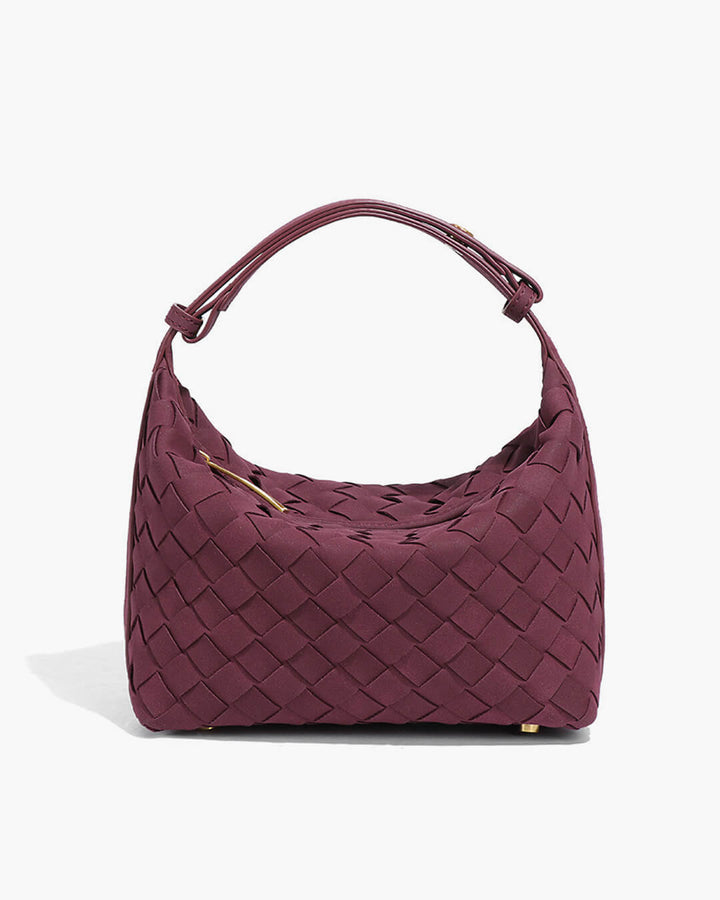 Perpetua | Woven Suede Hobo Bag