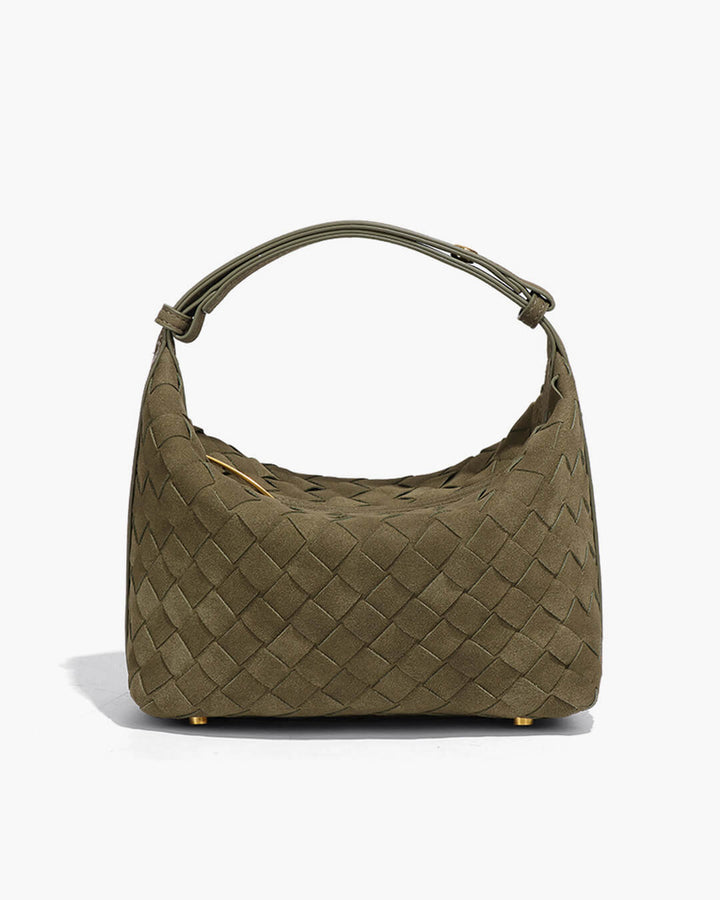 Perpetua | Woven Suede Hobo Bag