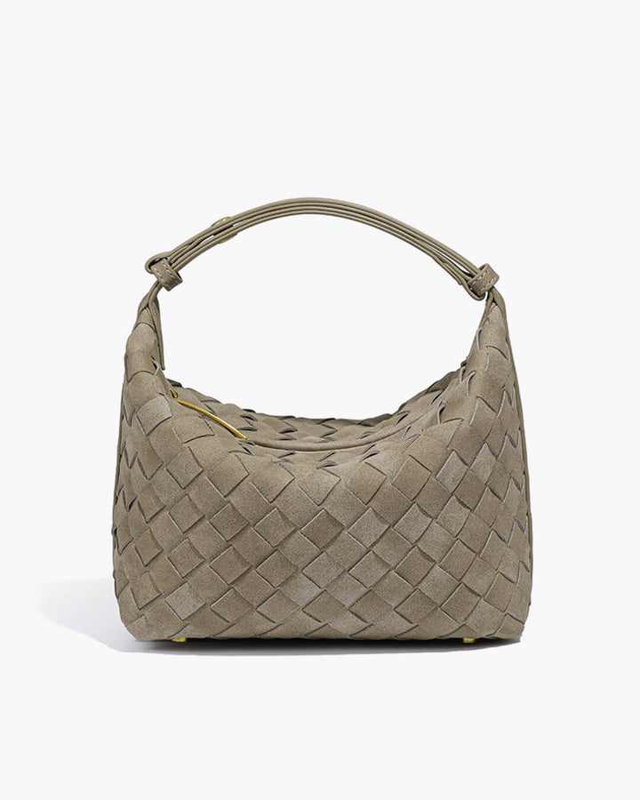 Perpetua | Woven Suede Hobo Bag