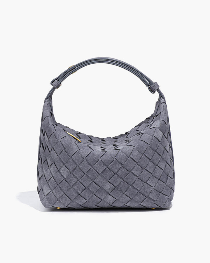 Perpetua | Woven Suede Hobo Bag