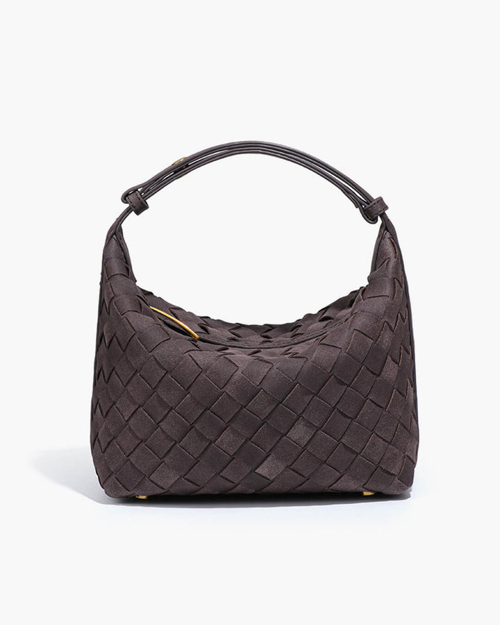 Perpetua | Woven Suede Hobo Bag