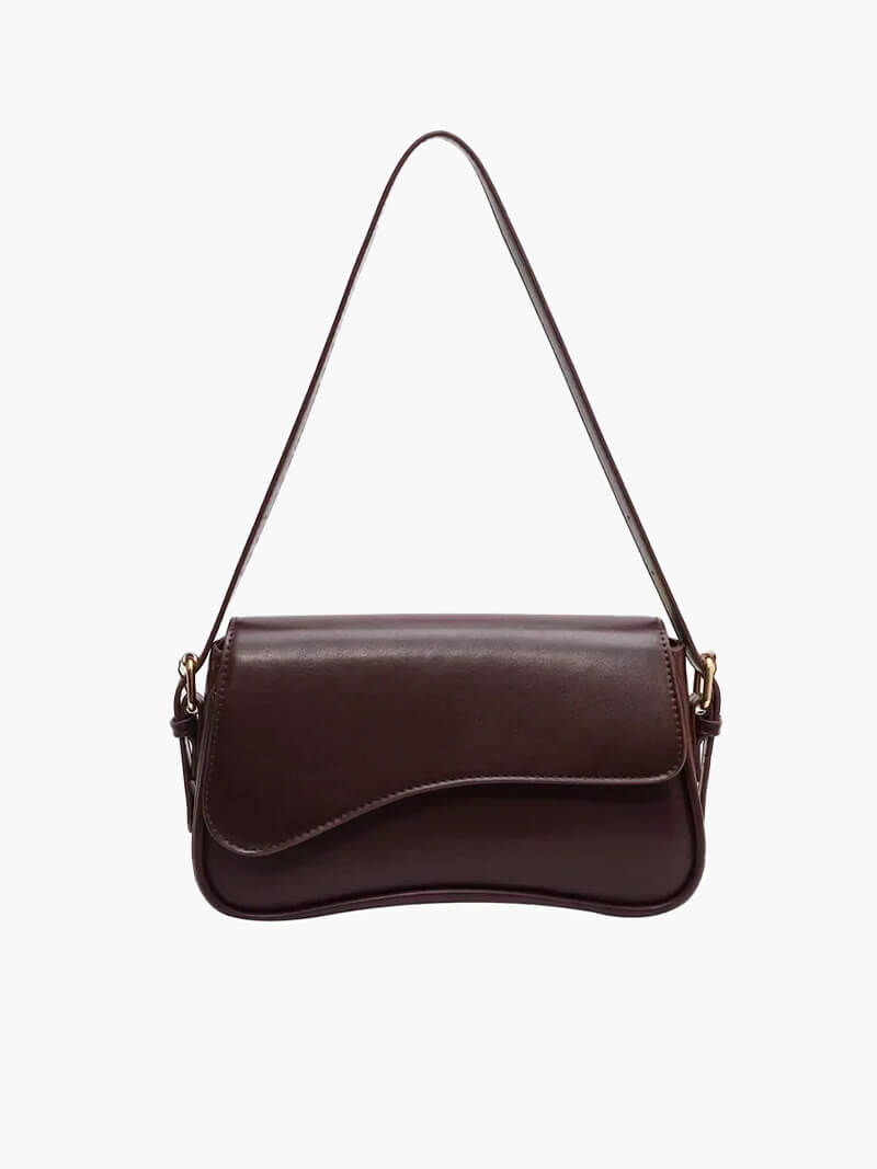 Sylvaine | Curved Flap Shoulder Bag