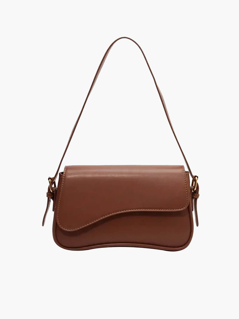 Sylvaine | Curved Flap Shoulder Bag