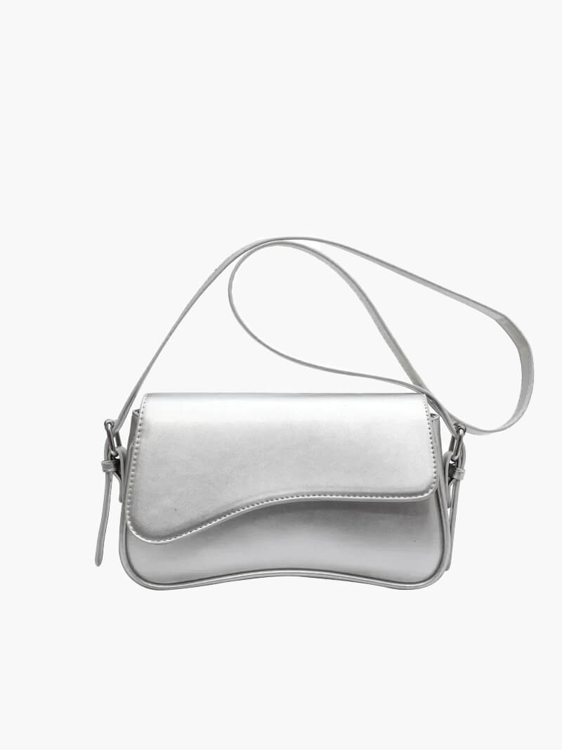 Sylvaine | Curved Flap Shoulder Bag