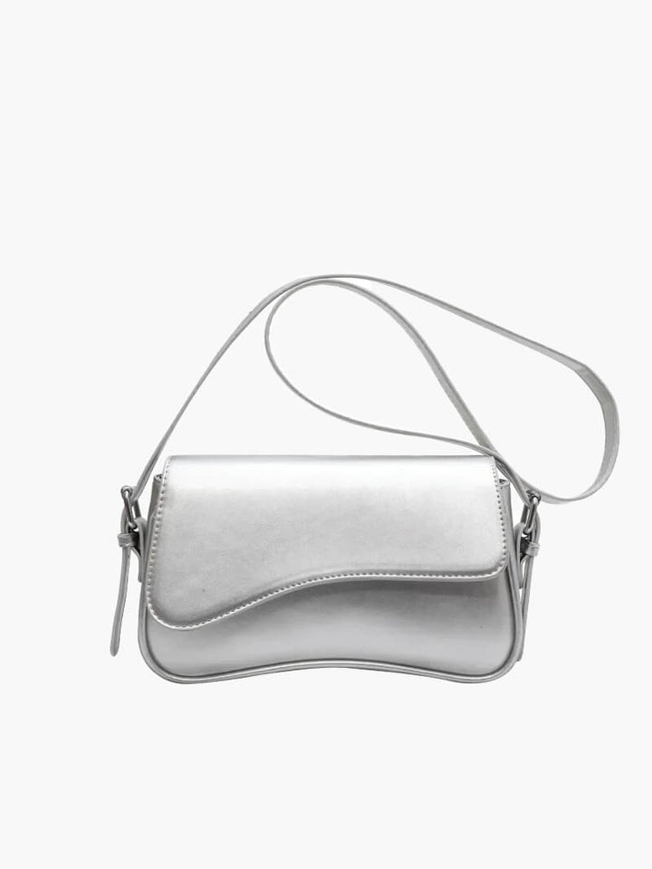 Sylvaine | Curved Flap Shoulder Bag