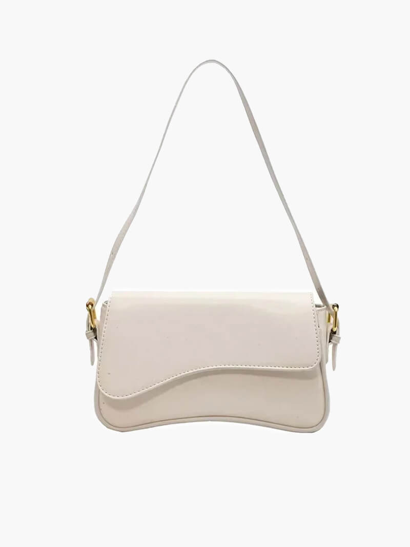 Sylvaine | Curved Flap Shoulder Bag
