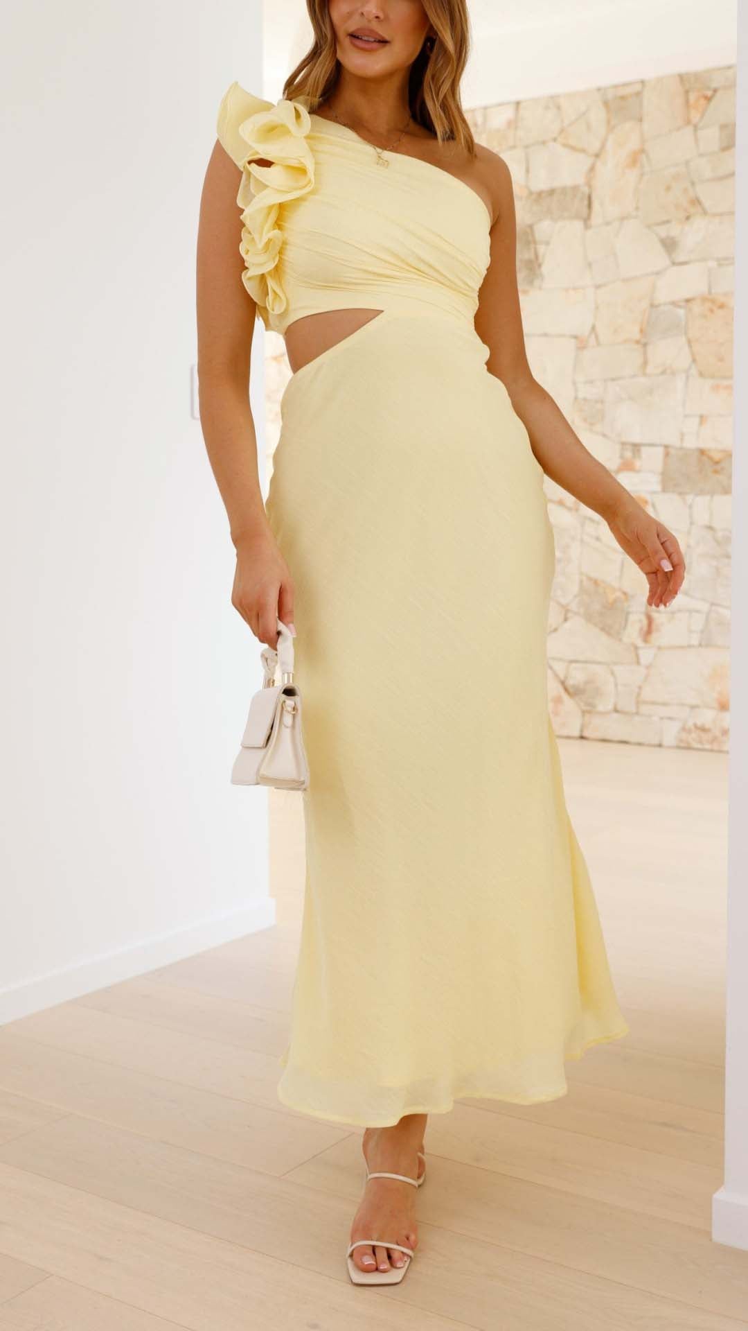 Seren | Robe à découpes Limoncella