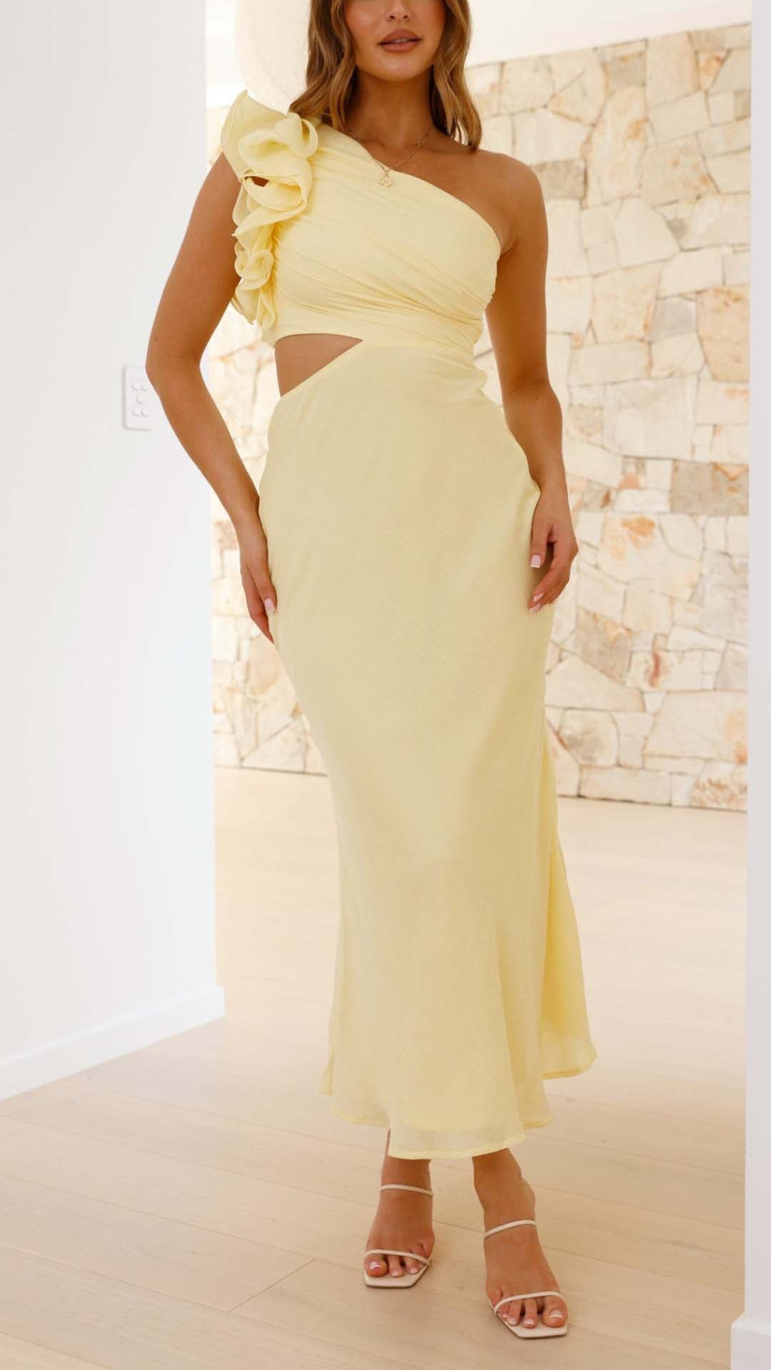 Seren | Robe à découpes Limoncella