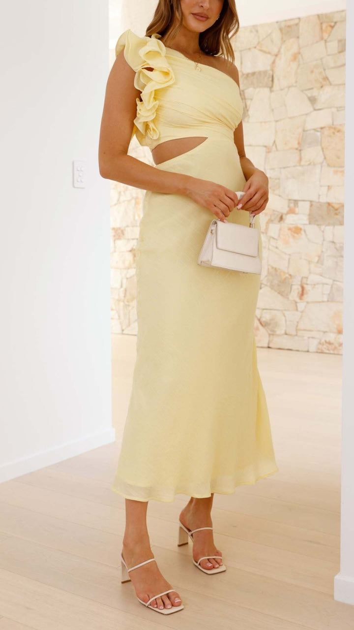 Seren | Robe à découpes Limoncella