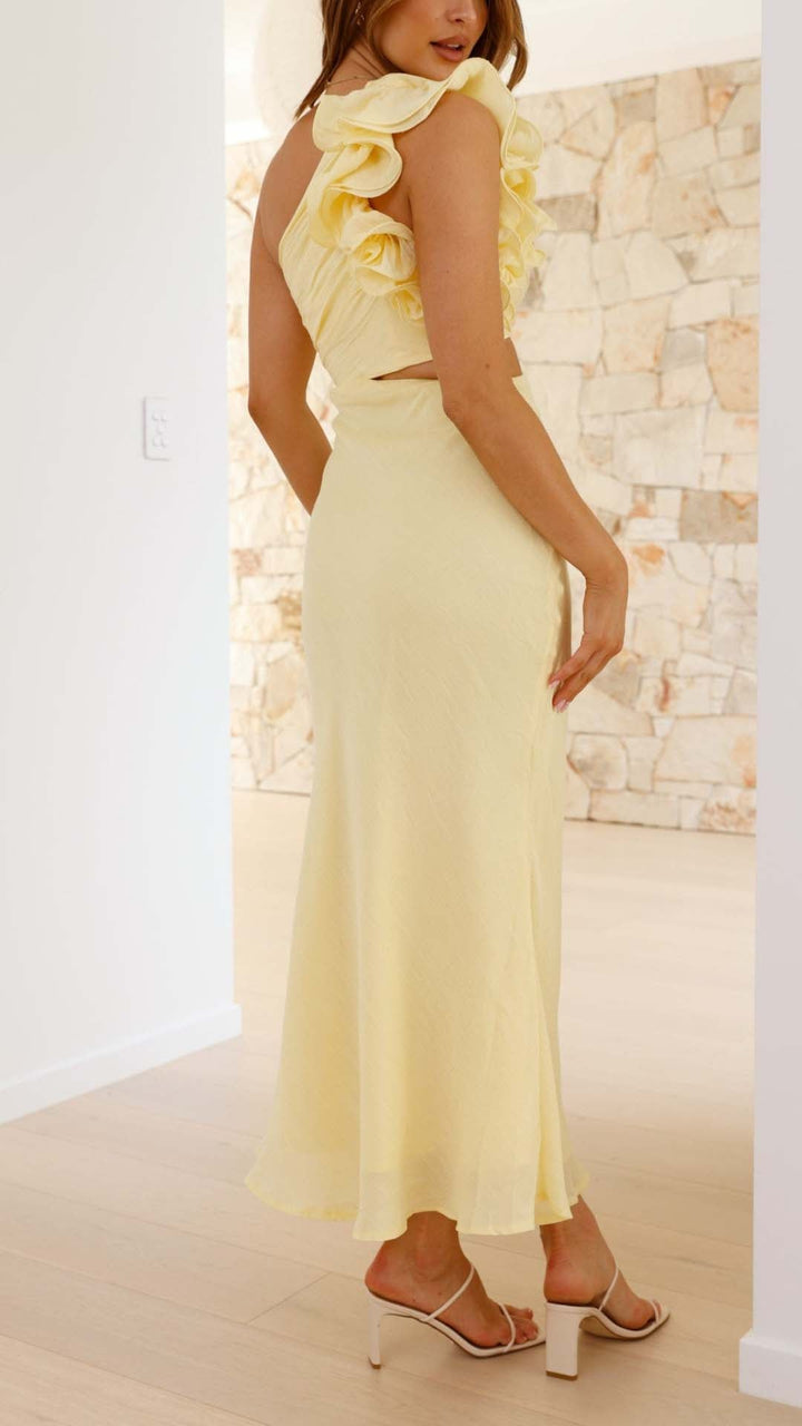 Seren | Robe à découpes Limoncella