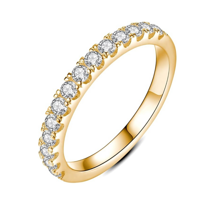 Liviana | Classic Gold Pavé Ring