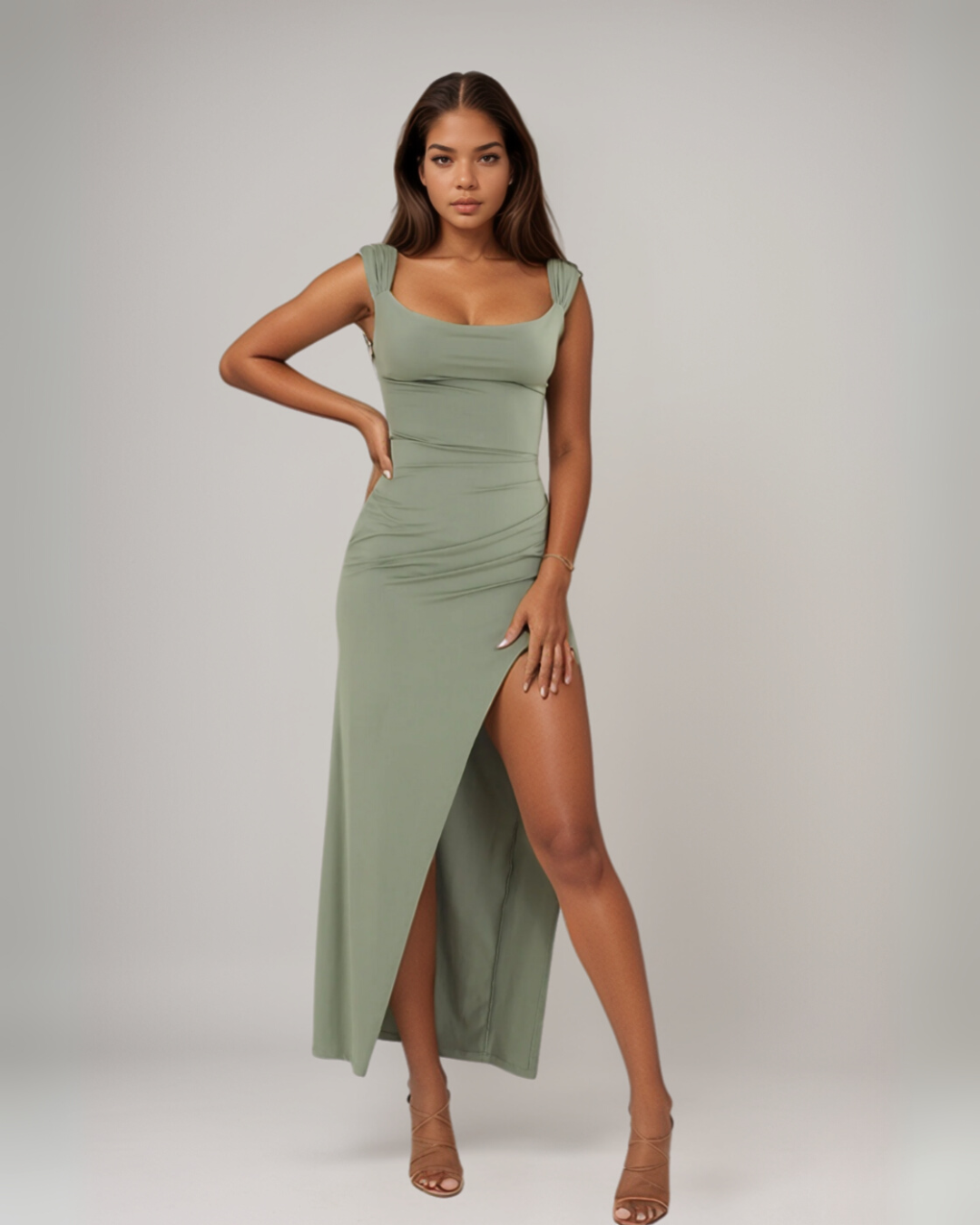 Millie | Striking Slit Dress