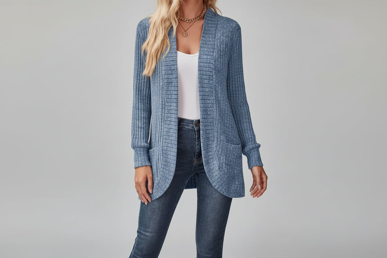 Women's Patchwork Long Sleeve Cardigan Jacket