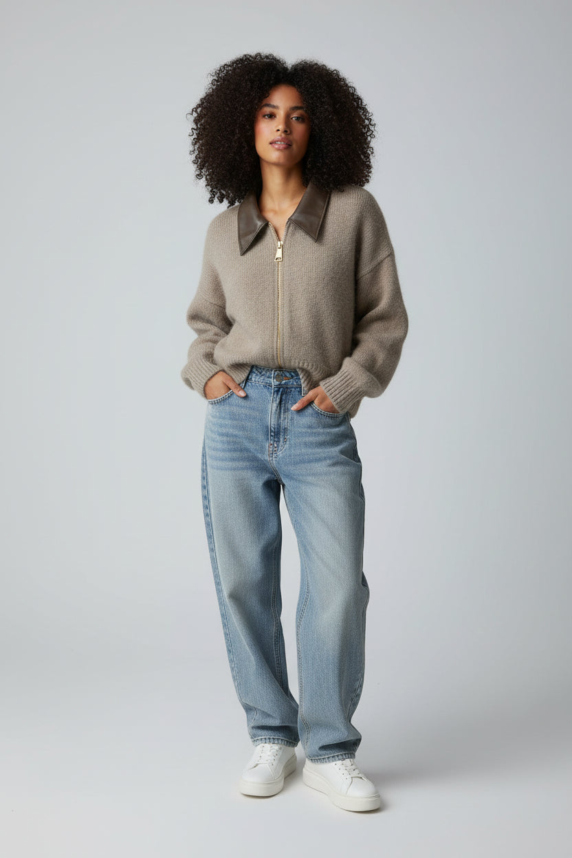 Women’s Soft Cardigan Sweater Idle Style Lightweight Casual Knit Top