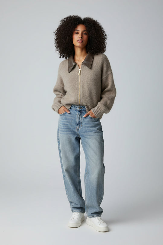 Women’s Soft Cardigan Sweater Idle Style Lightweight Casual Knit Top