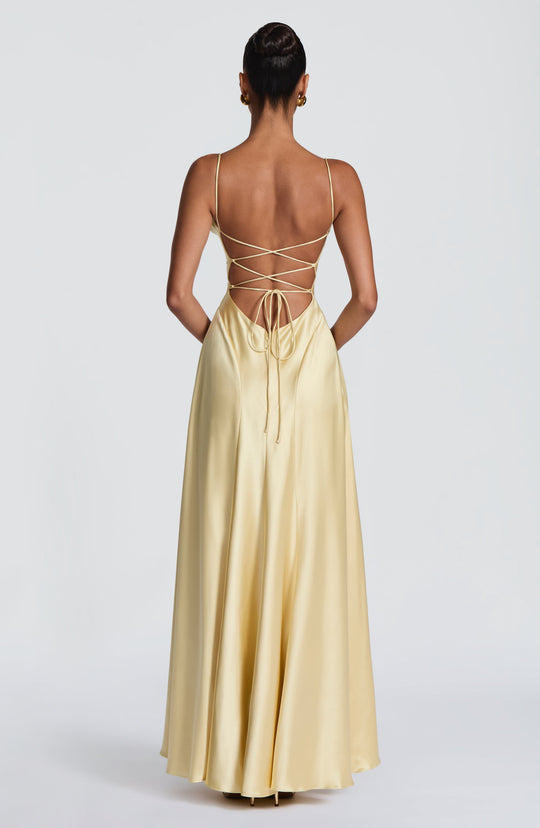 Adelina Maxi Dress - Lemon
