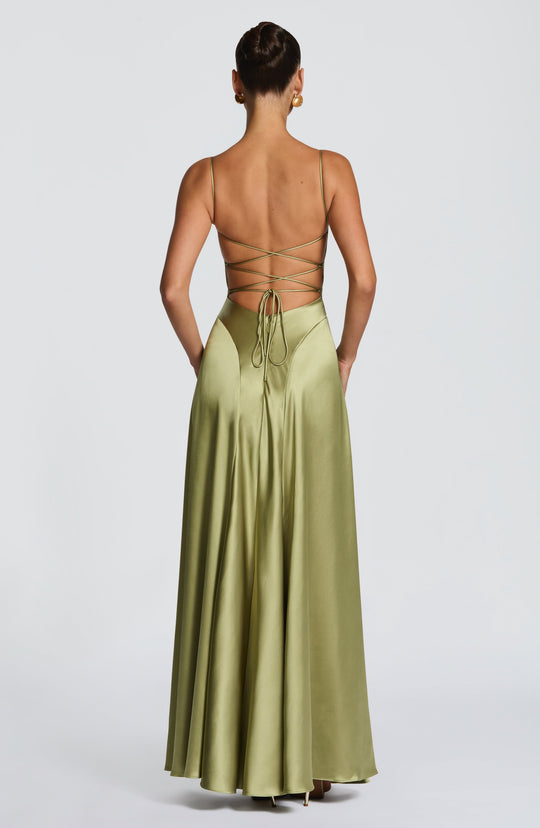 Adelina Maxi Dress - Light Olive