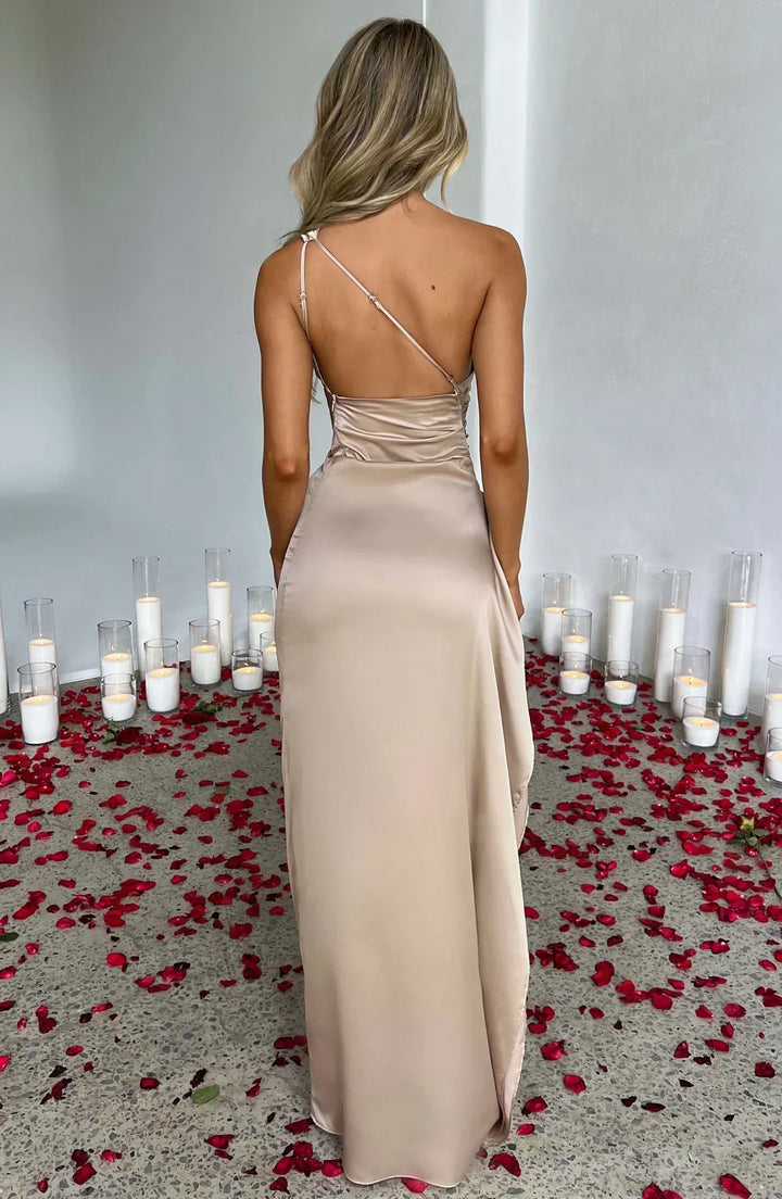 Delphi | Robe en Satin Drapé