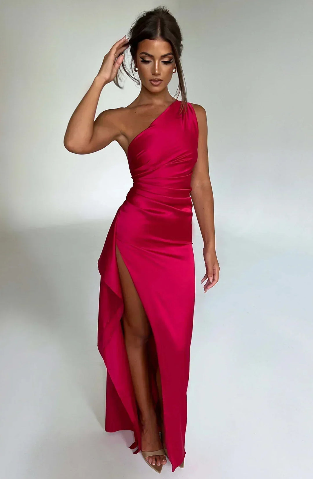 Delphi | Robe en Satin Drapé