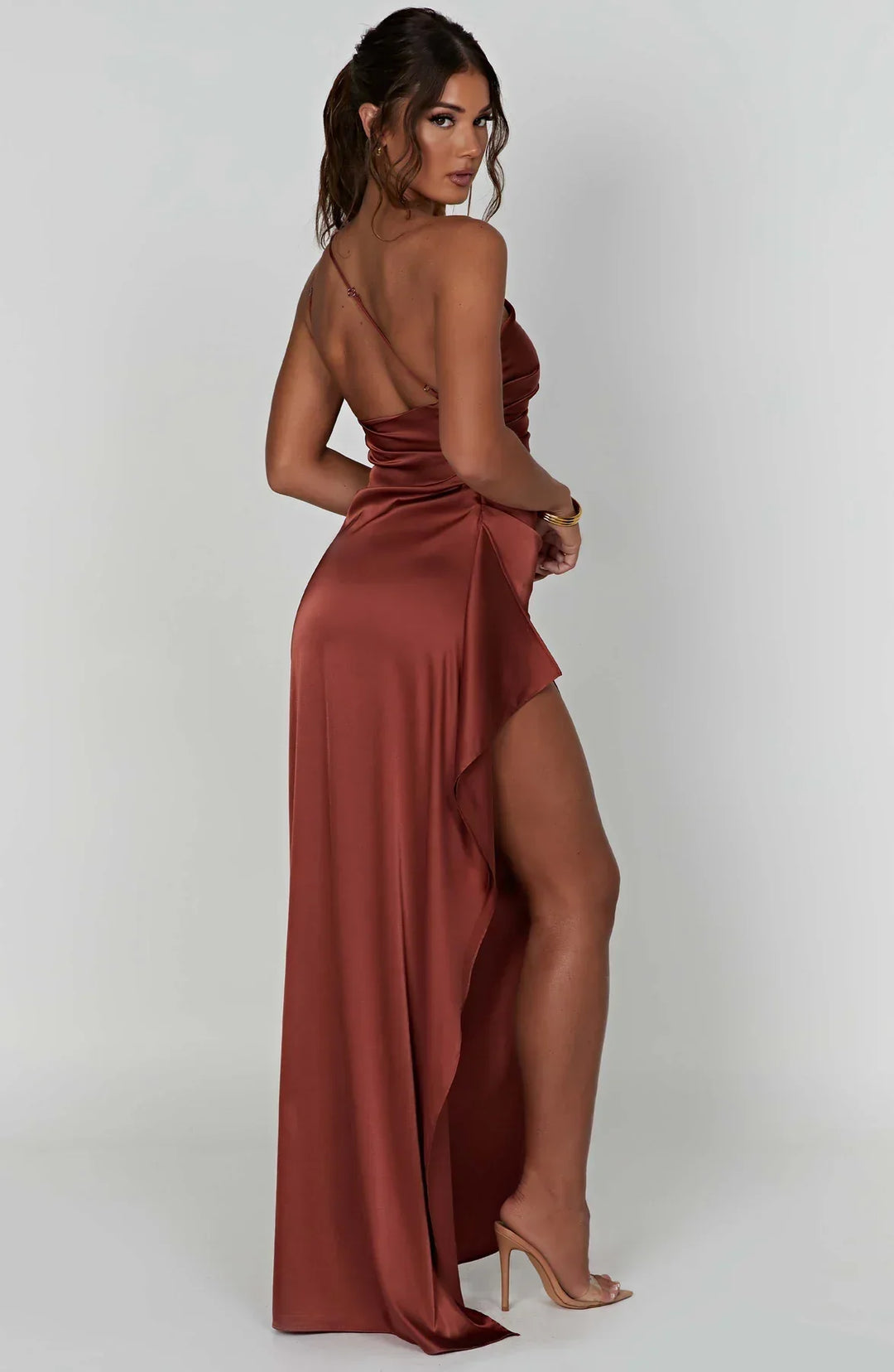 Delphi | Robe en Satin Drapé