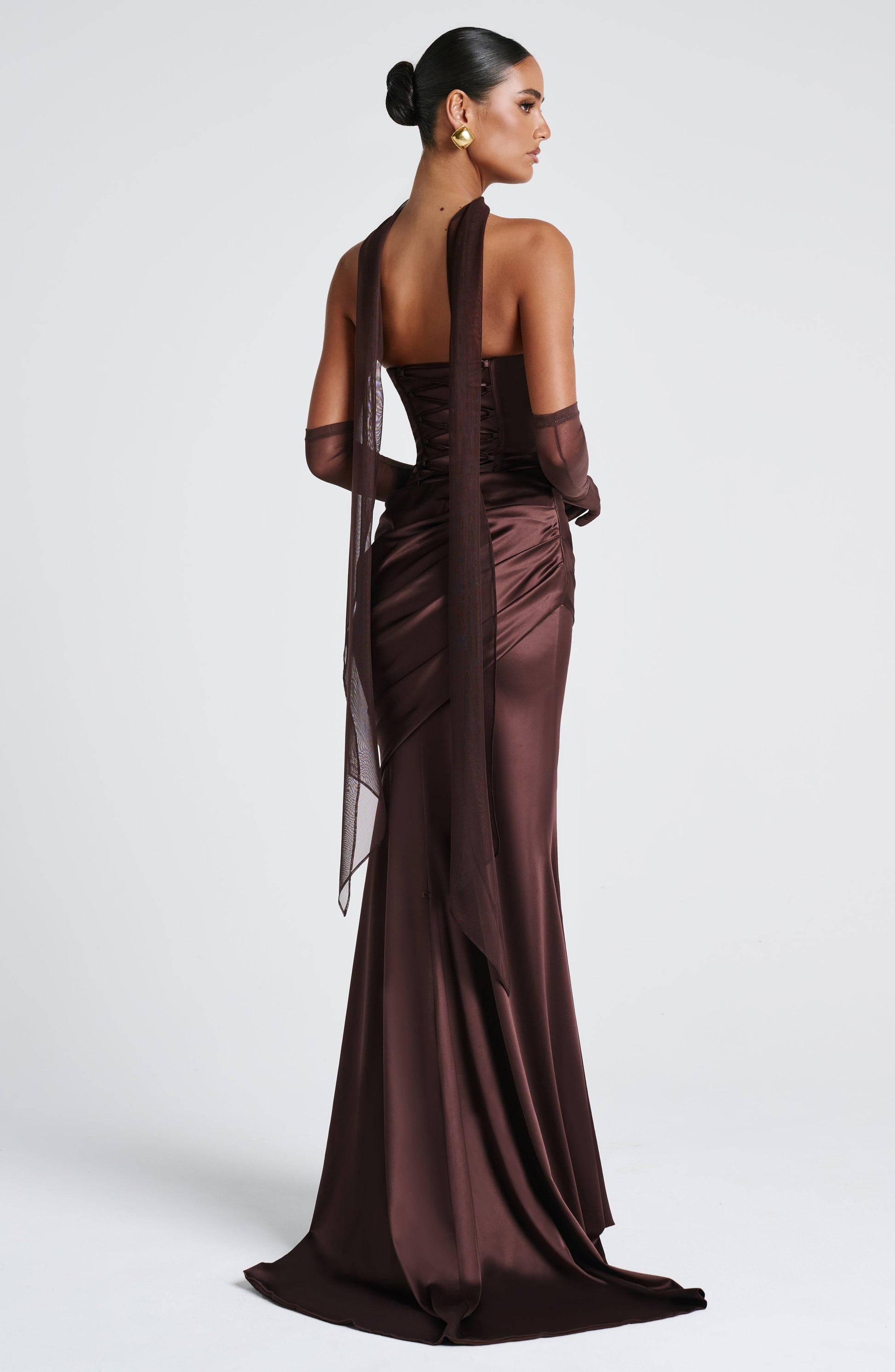 Ayla Scarf - Plum Brown