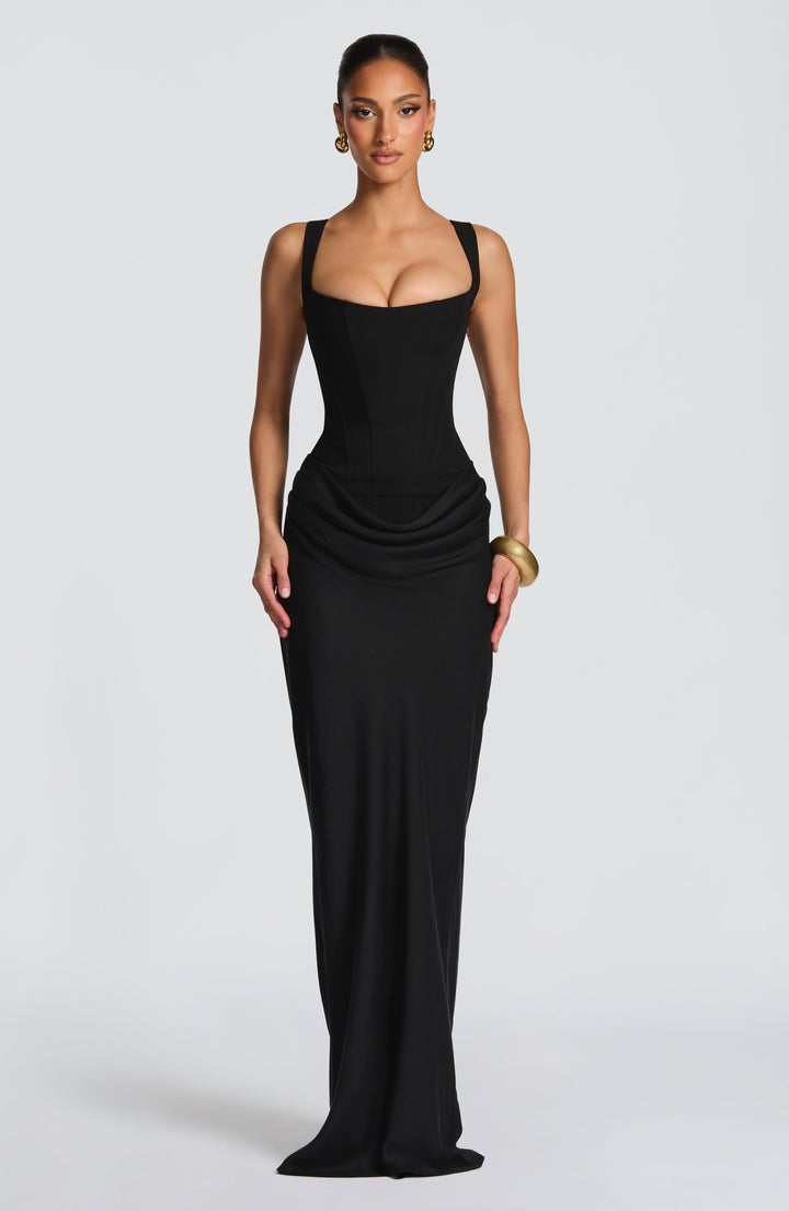 Beatrice Maxi Dress - Black