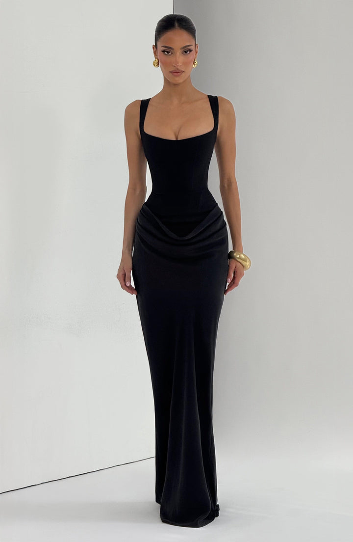 Beatrice Maxi Dress - Black