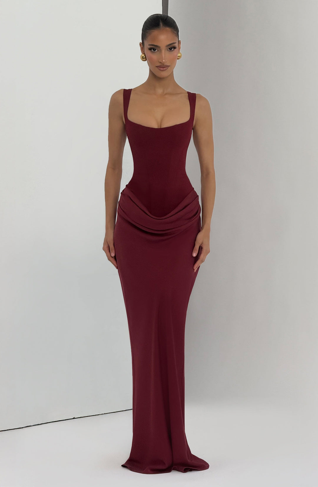 Beatrice Maxi Dress - Burgundy