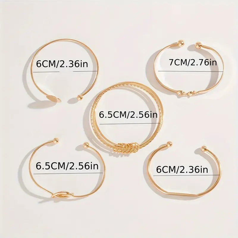 Orabella | Statement Gold Bracelet Set