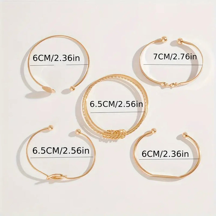 Orabella | Statement Gold Bracelet Set