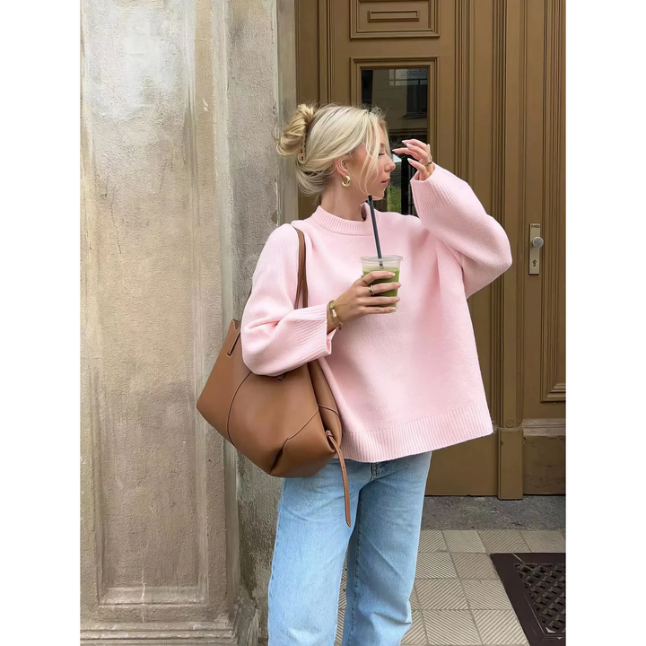 Heledd | Pink Oversized Sweater