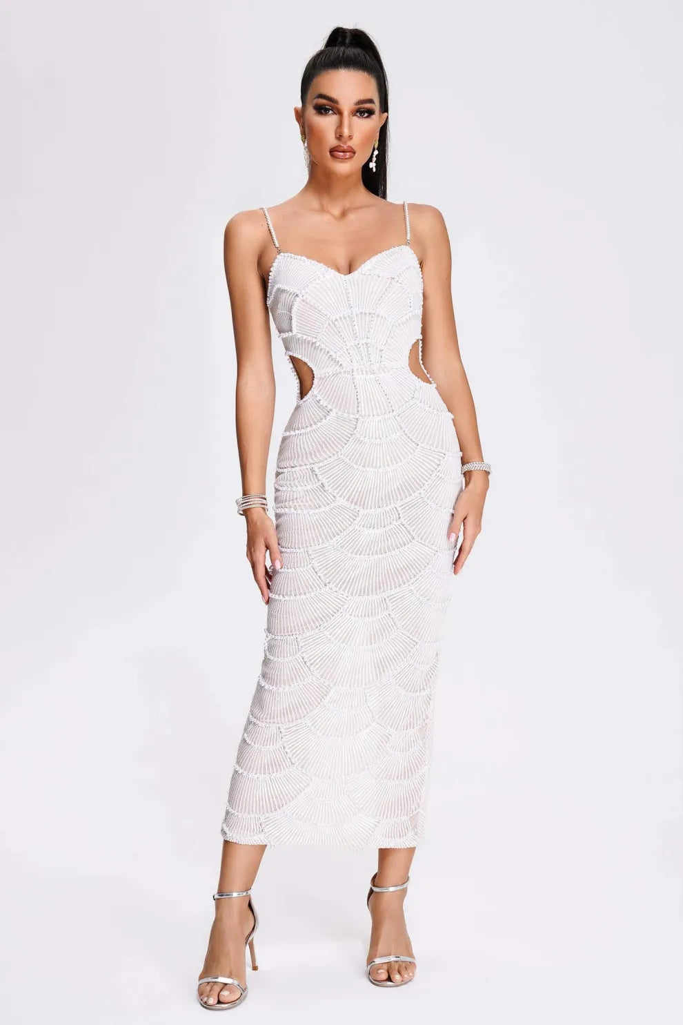 Halvina | Embroidered Cutout Dress