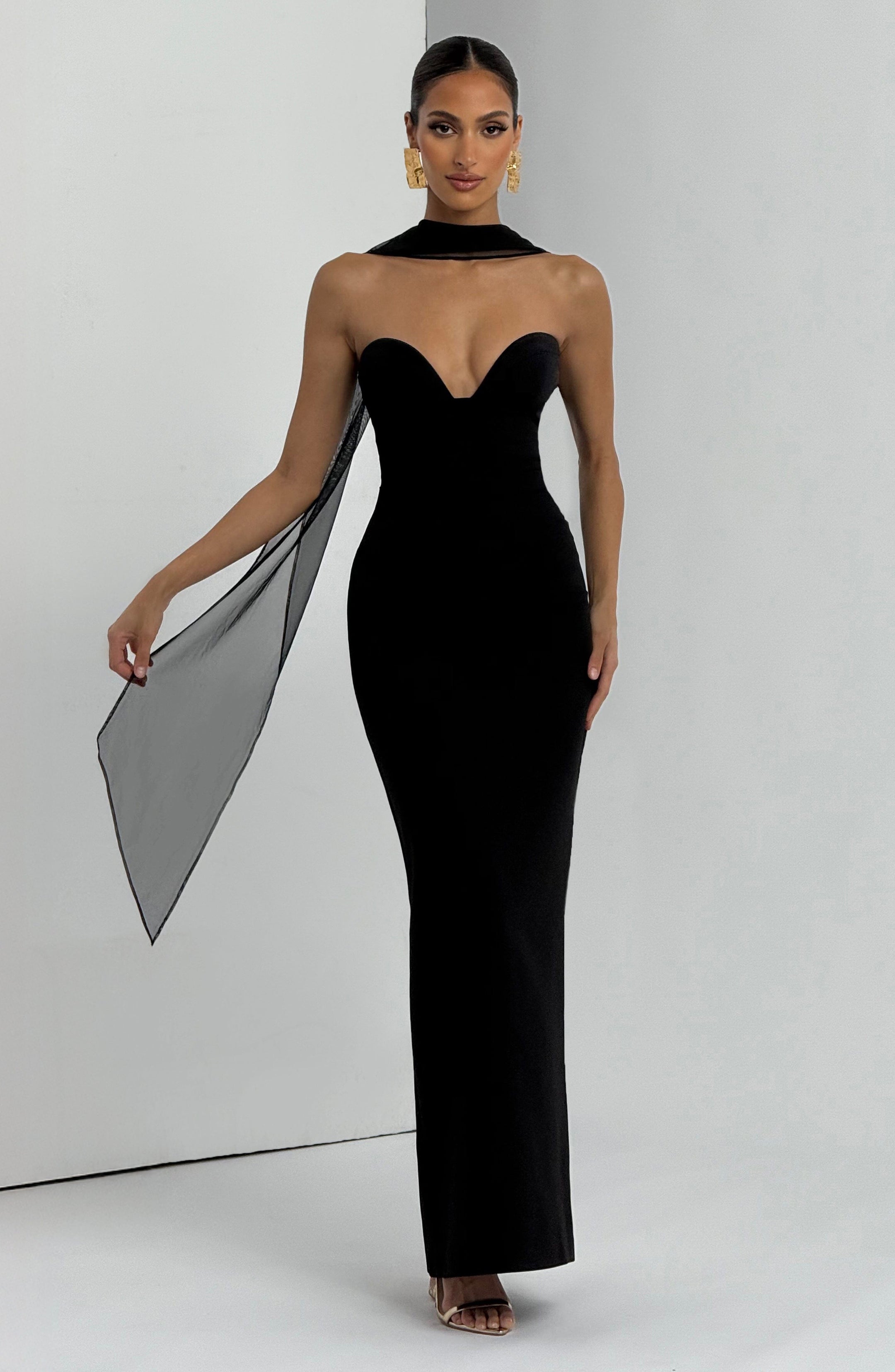 Lindsey Maxi Dress - Black
