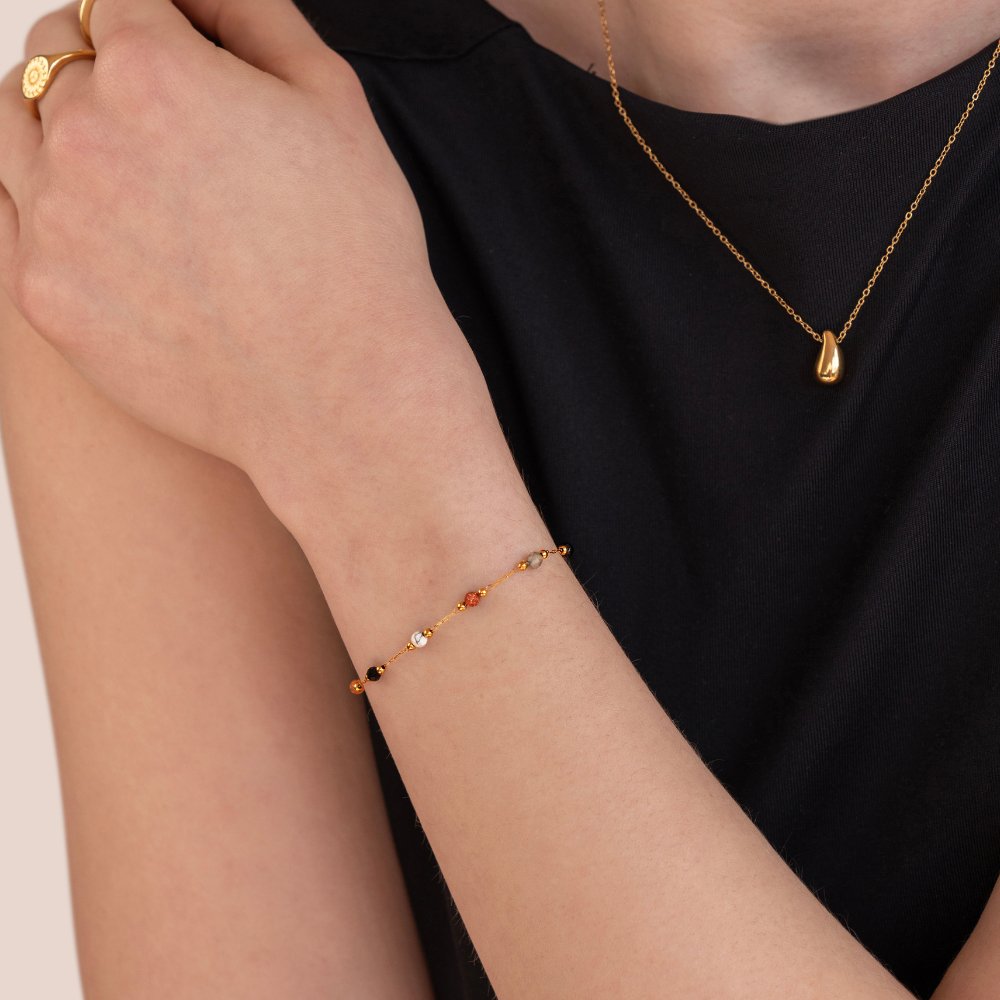 Ysoriah | Beaded Chain Bracelet