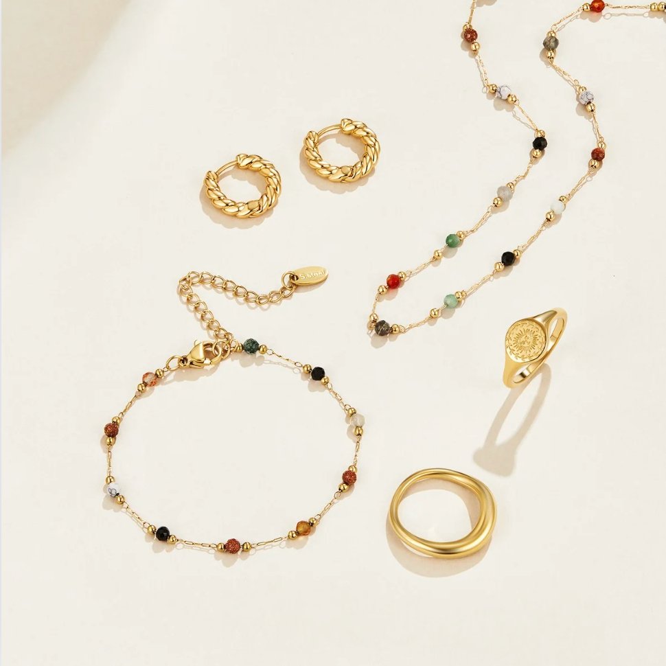 Ysoriah | Beaded Chain Bracelet