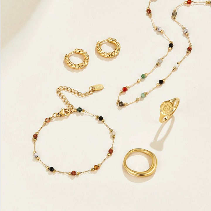Ysoriah | Beaded Chain Bracelet