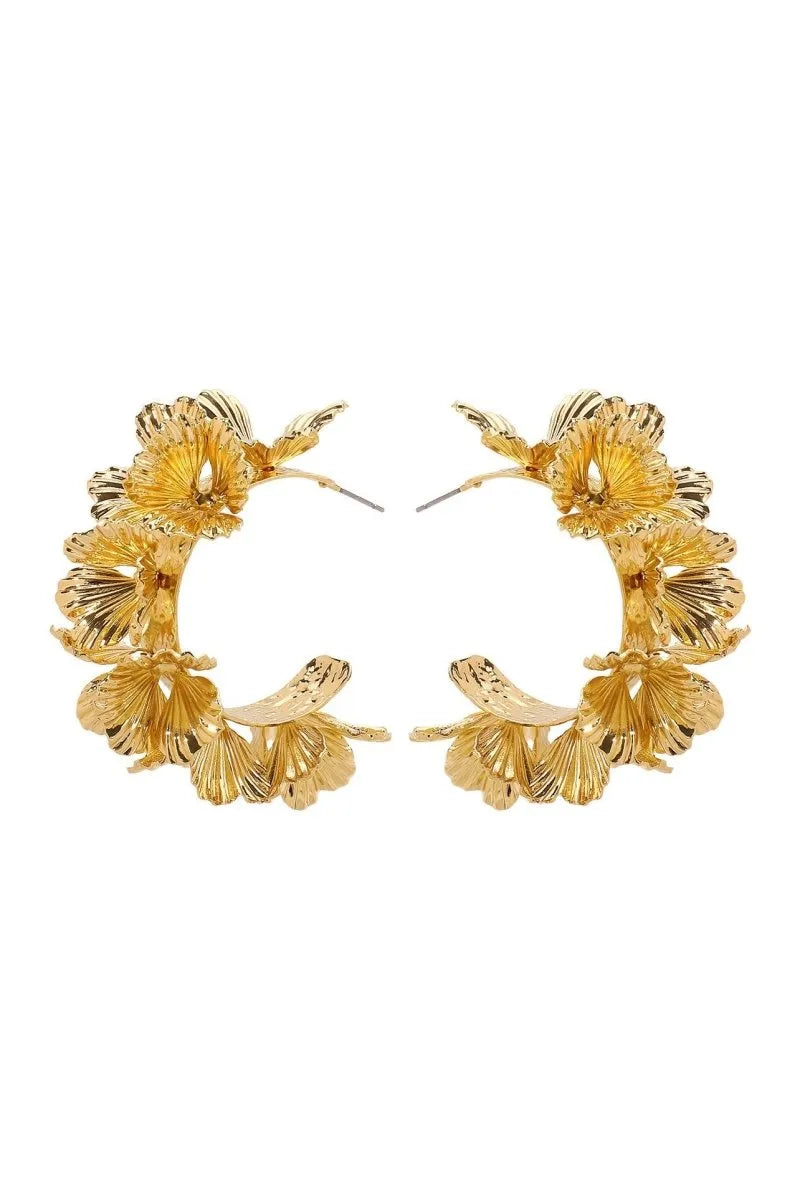Iseabail | Floral Curve Earrings