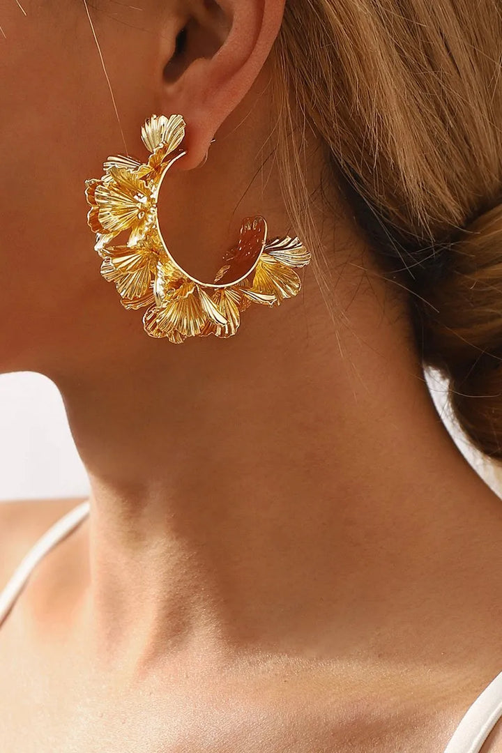 Iseabail | Floral Curve Earrings