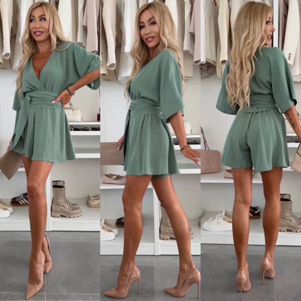 Sabrina | Belted Breeze Romper