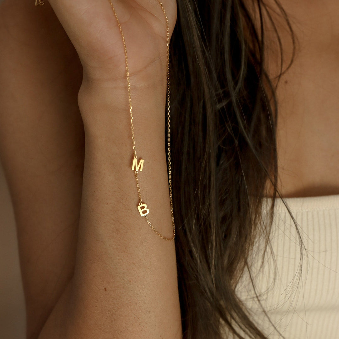 INTERTWINED INITIALS  - NECKLACE