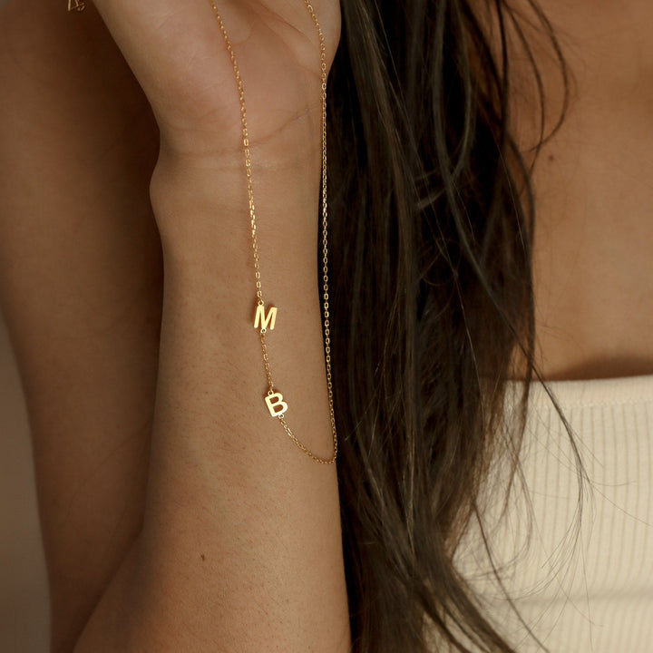 INTERTWINED INITIALS  - NECKLACE